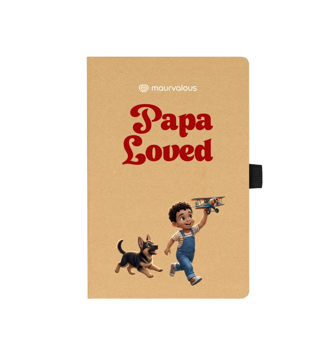 Papa Loved Creation Premium Recycled Notebook